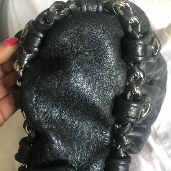 Authentic Leather MCM cross body with Chain Strap - Picture 7 of 8